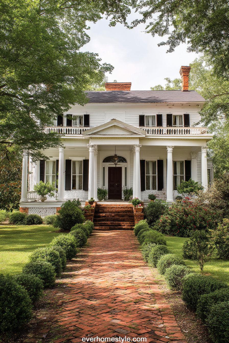 Timeless White Elegance Farmhouse