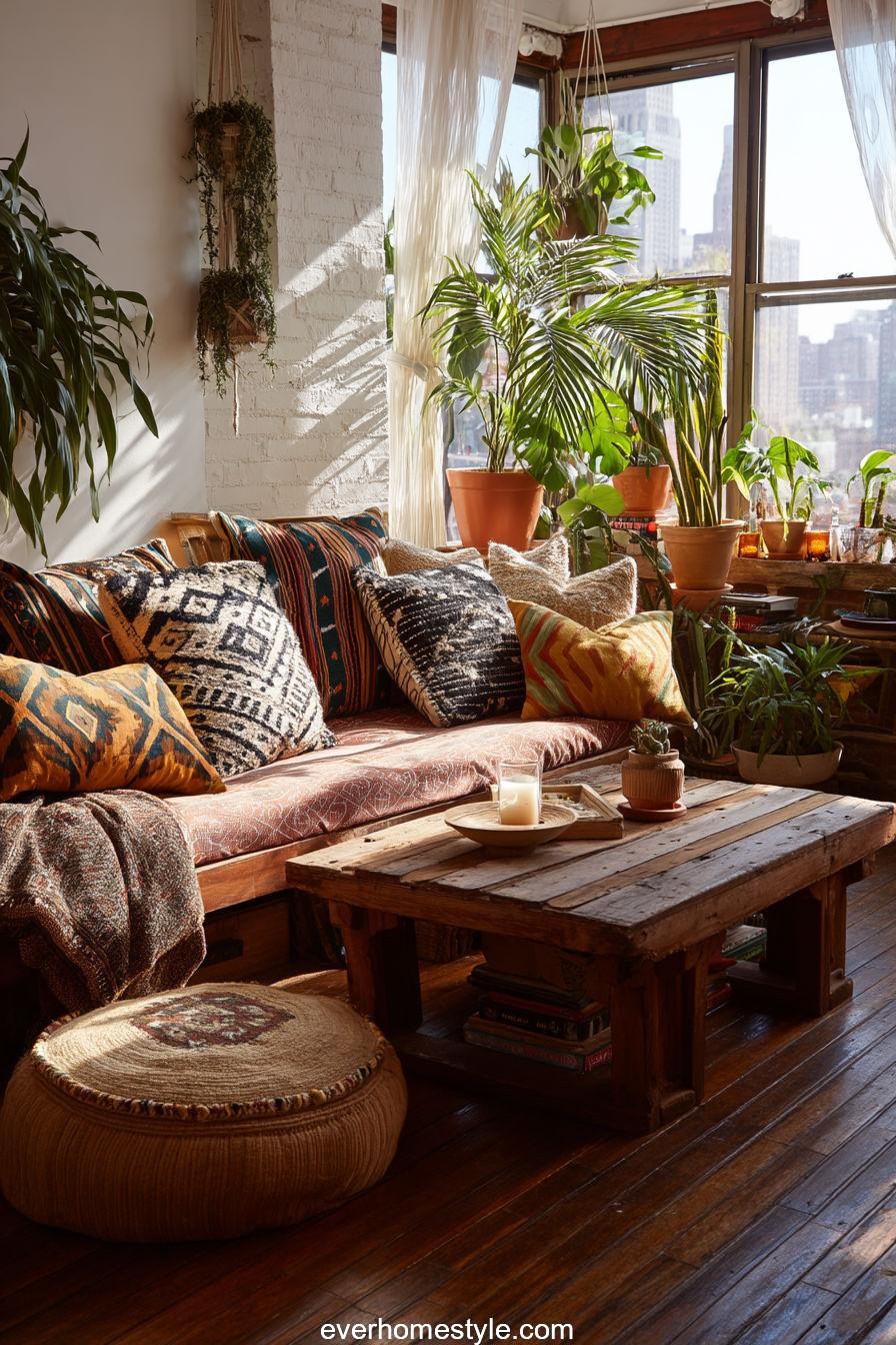 17. Boho Rustic Fusion