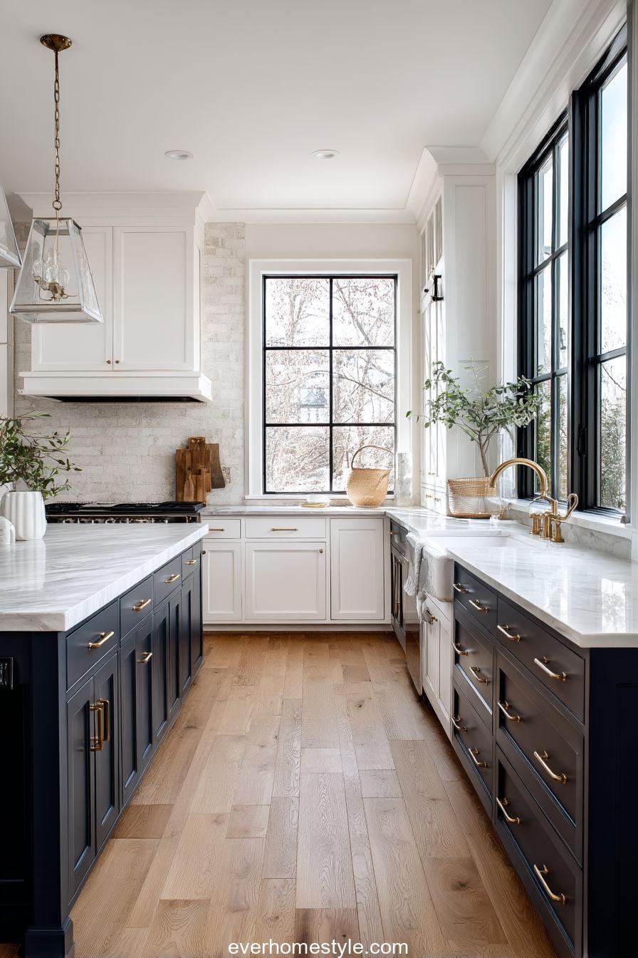 Sleek Two-Tone Cabinetry Inspiration