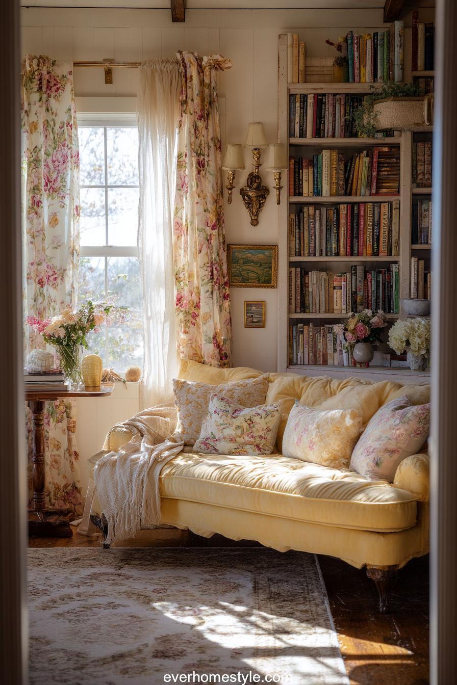 Cottagecore Living Room in Yellow – A Sunny Mood