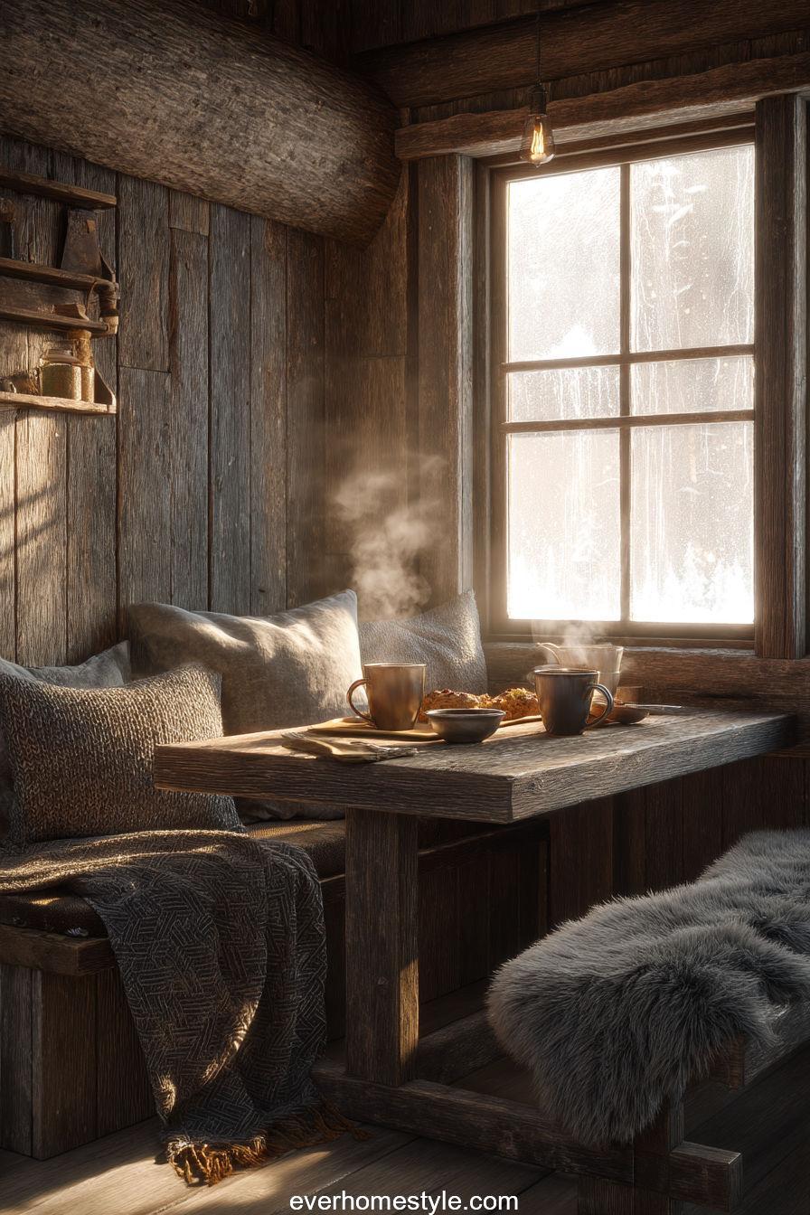Blanketed Breakfast Nook