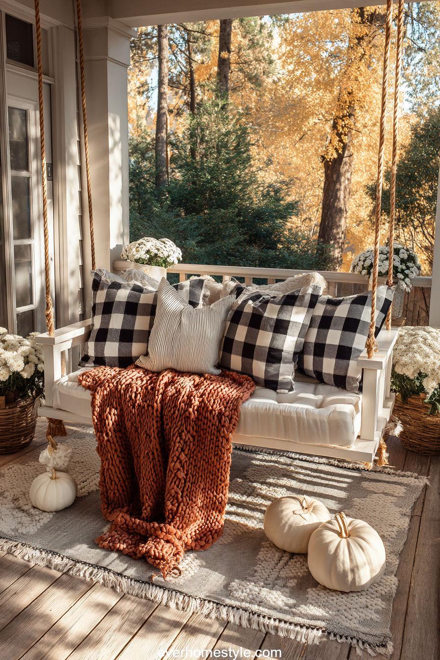 Buffalo Check Pillows and Cozy Throw