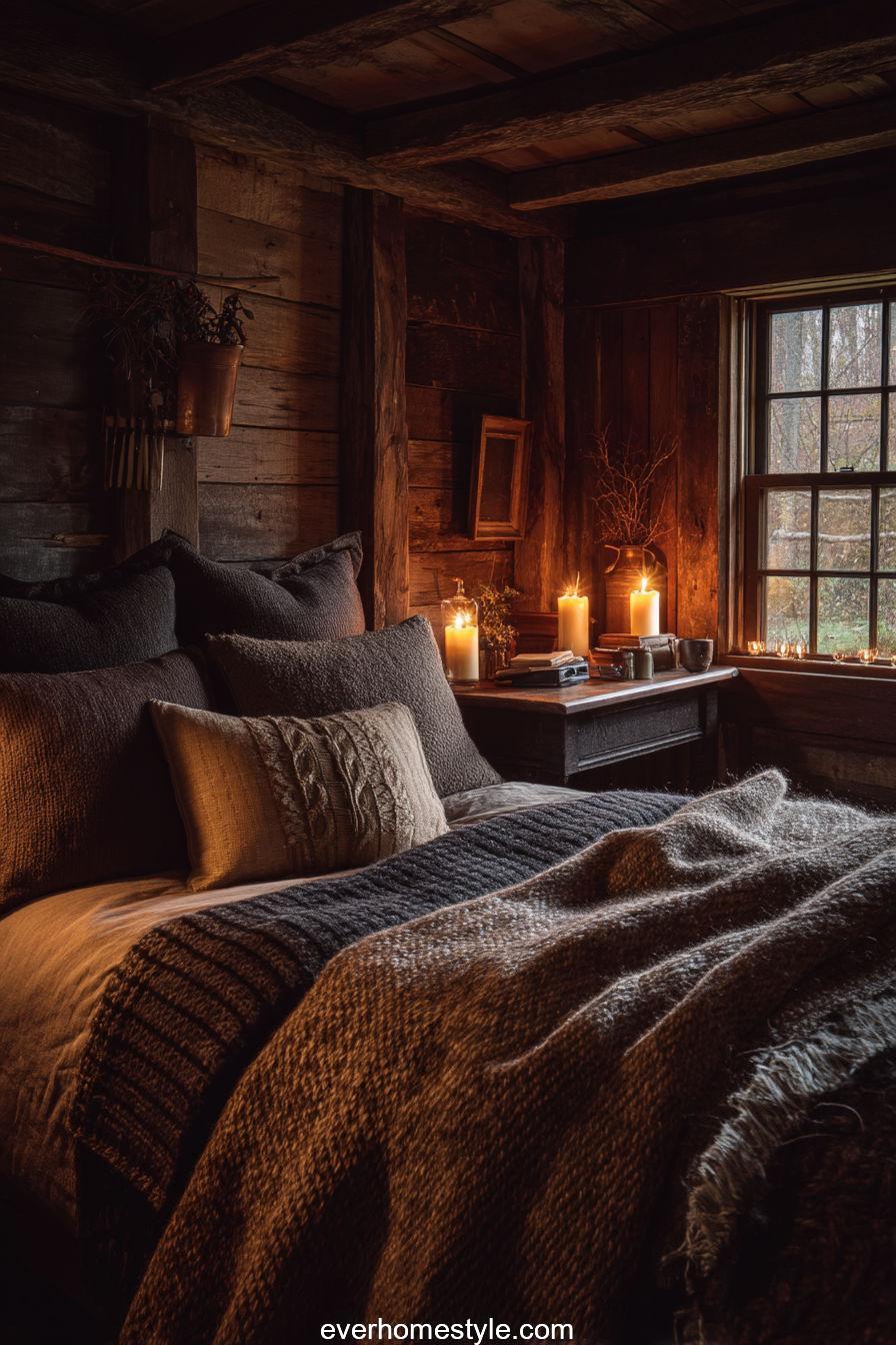 Warm Textured Bedroom