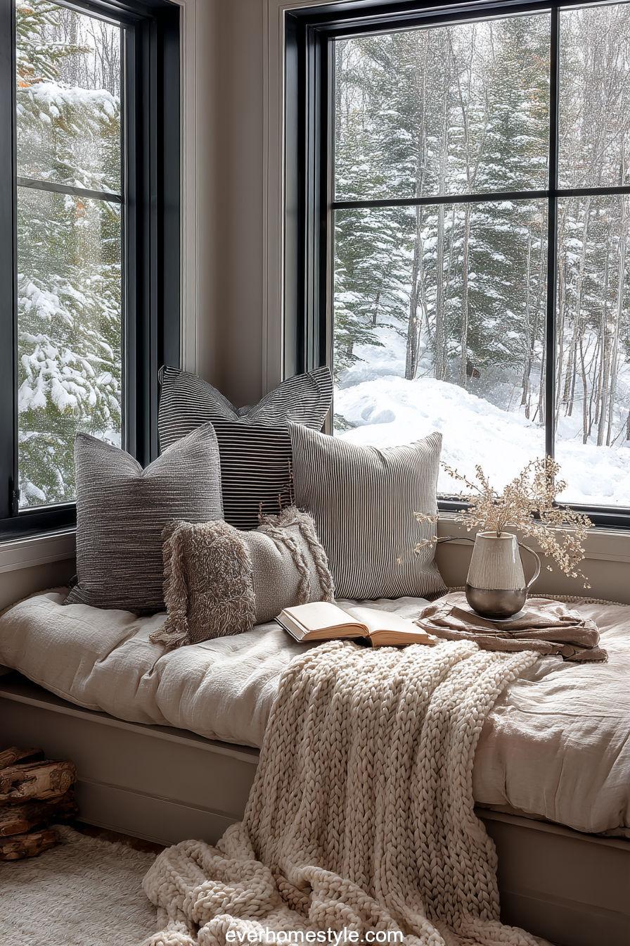 Plush Window Seat Area