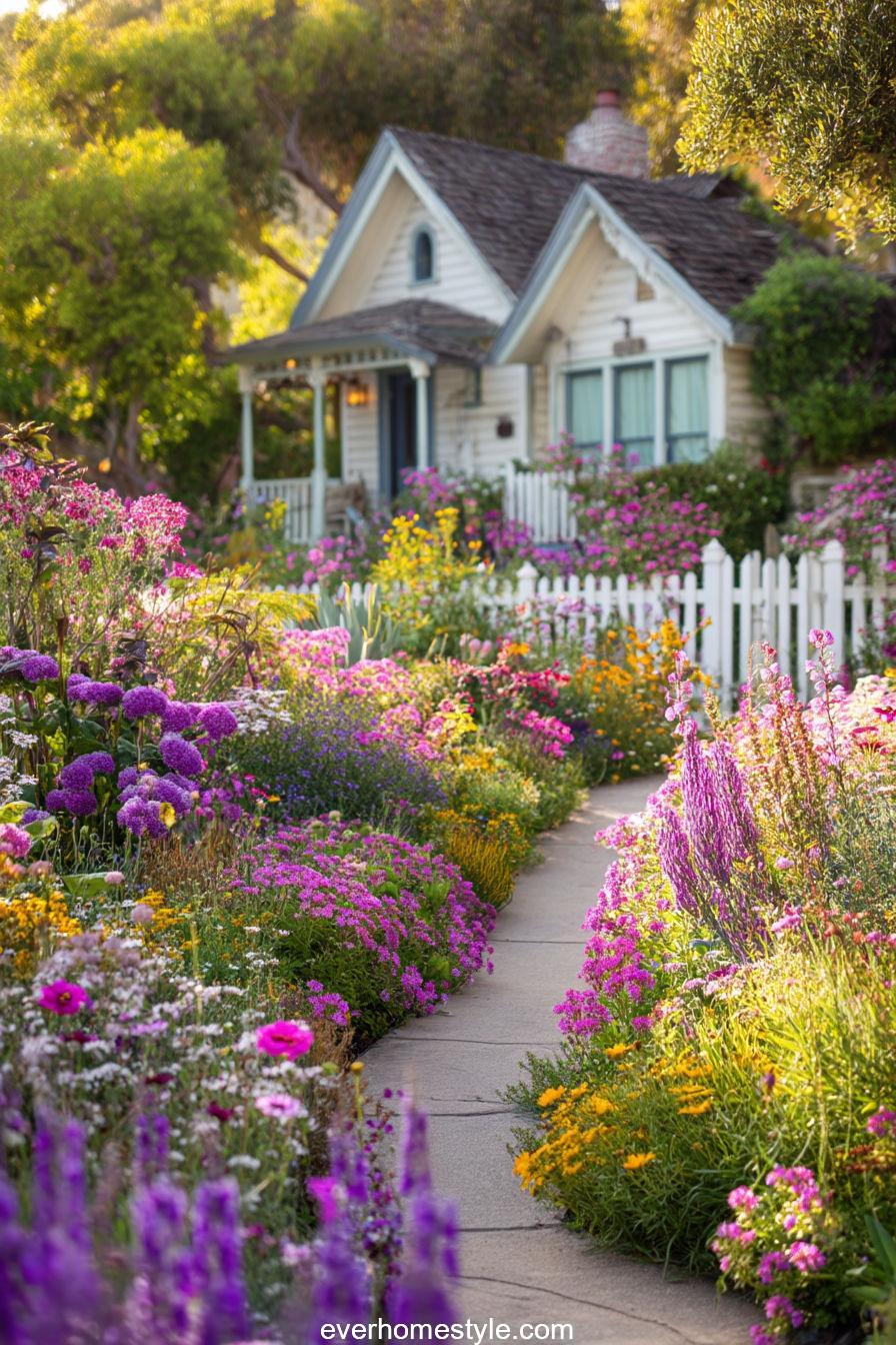 3. Infuse Color with Flowering Plants