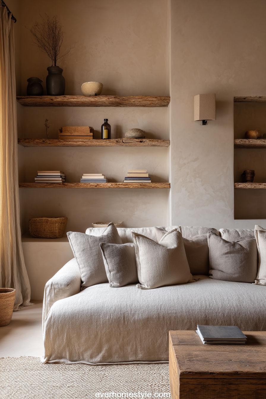 13. Rustic Minimalist Serenity