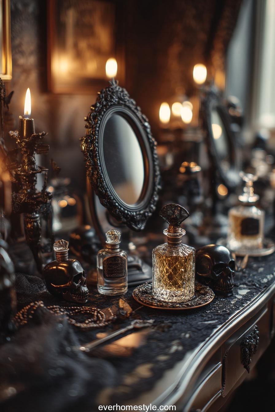 1. Elegant Gothic Vanity Display