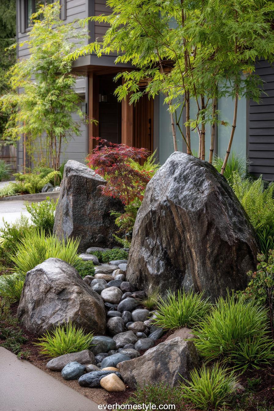 8. Integrate Natural Stones and Rocks