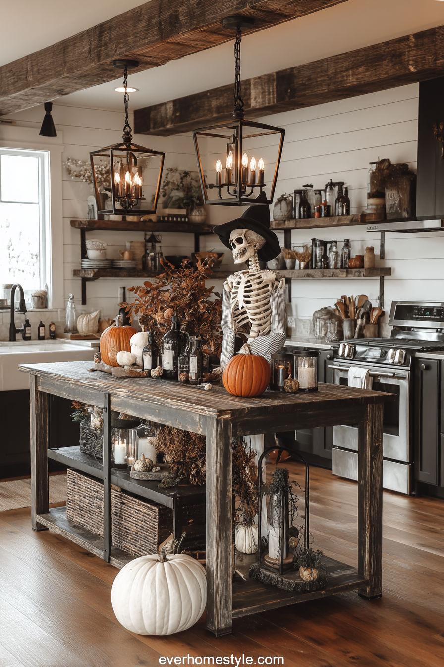 Haunted Kitchen Island Display
