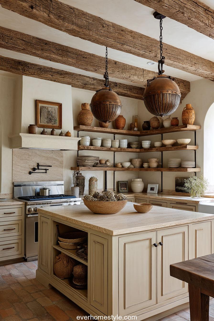 Rustic Cream Kitchen