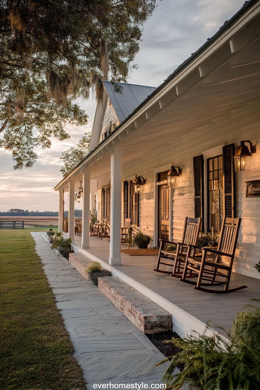 12. Farmhouse with a Wraparound Porch