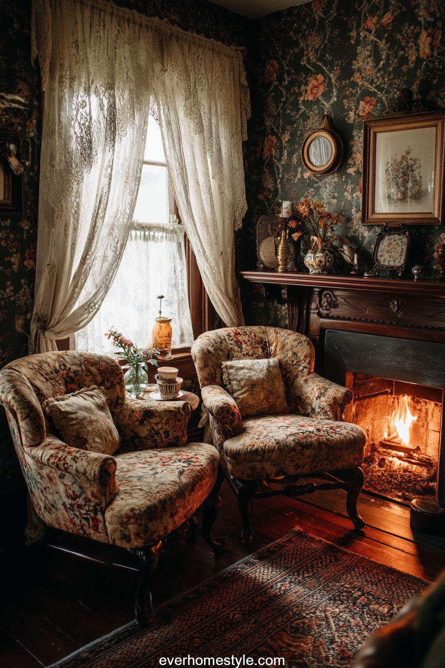 English Cottagecore Living Room – Classic Elegance