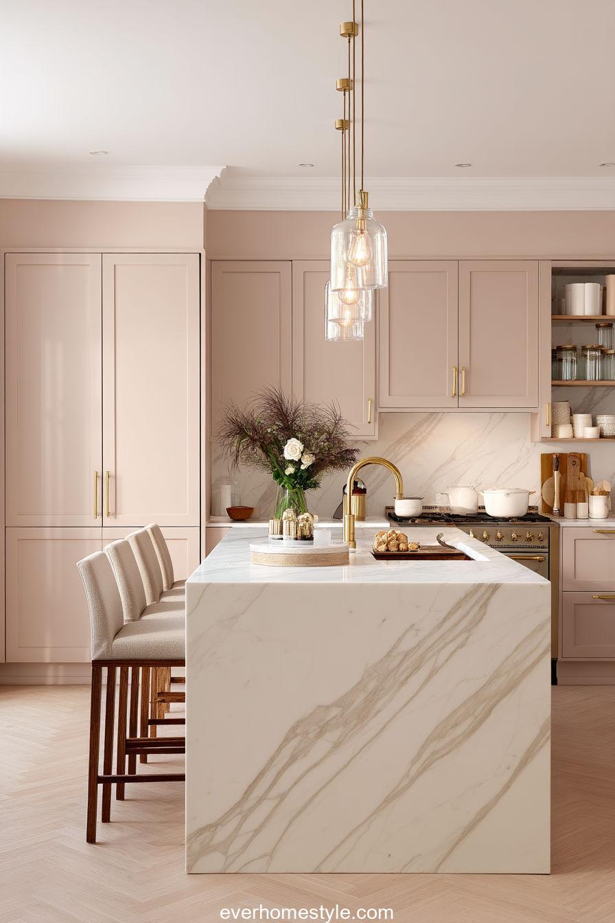 Muted Blush Kitchen