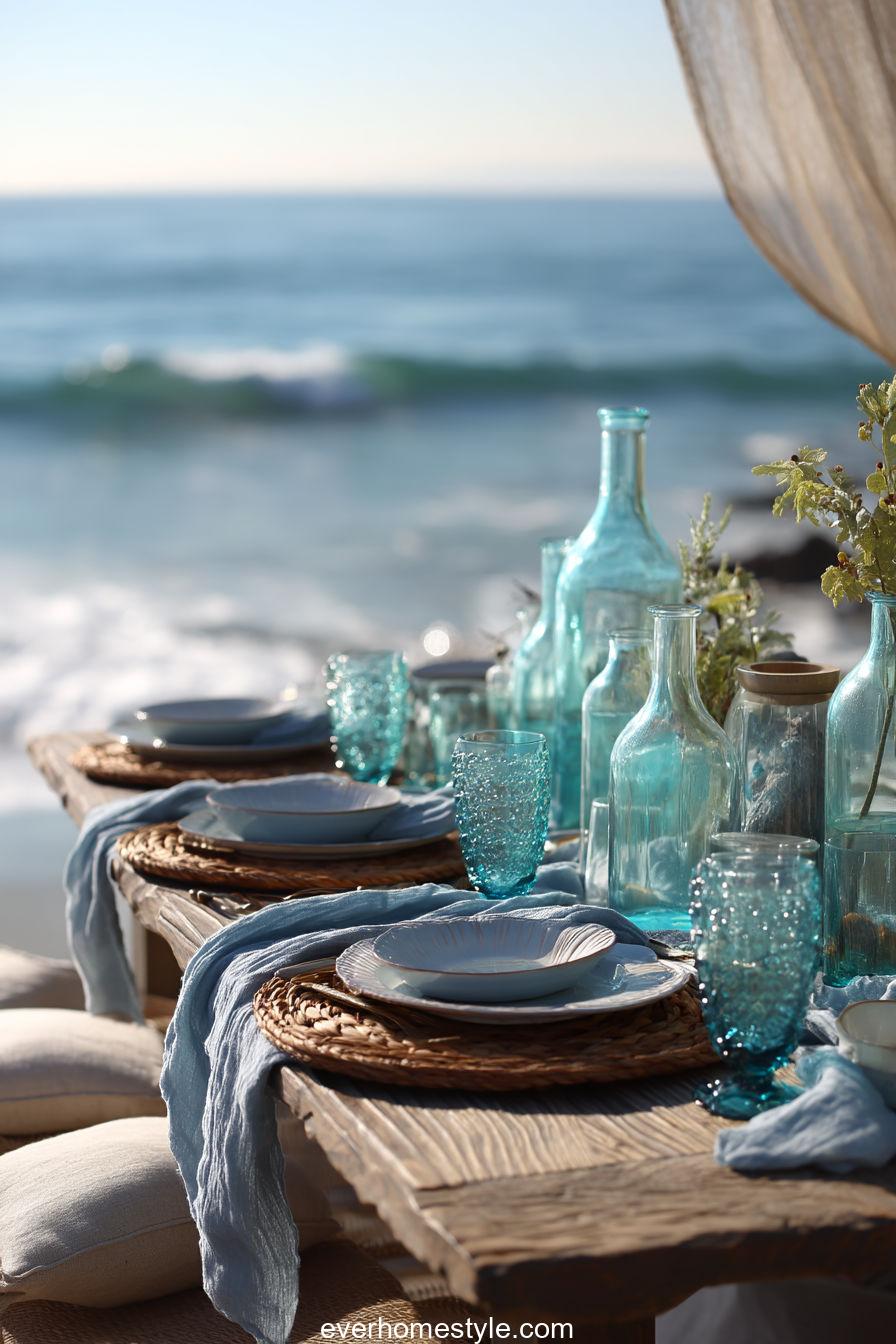 Blue Coastal Thanksgiving Picnic