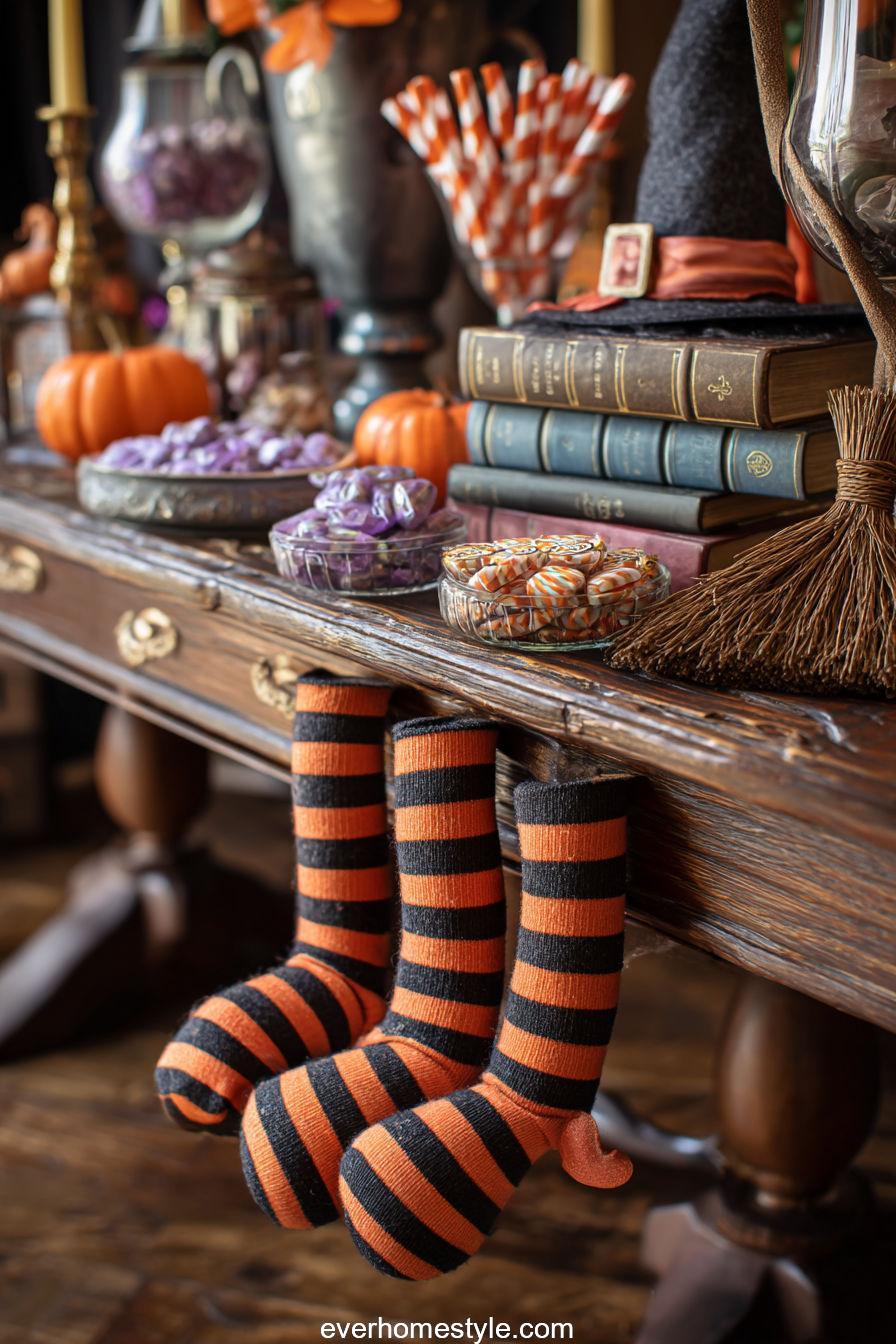 28. Whimsical Witch Legs Scene