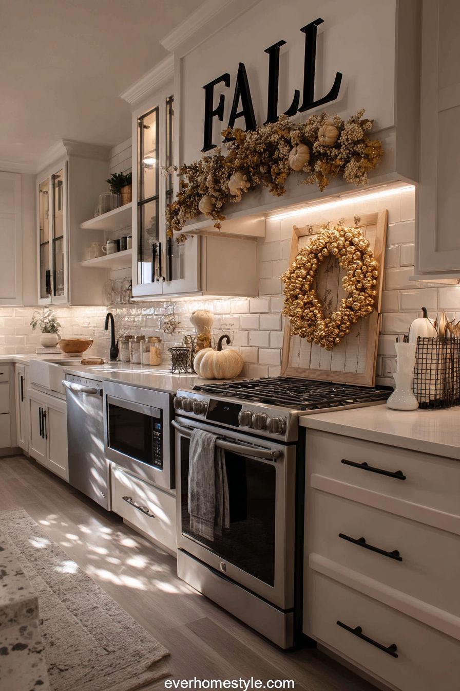 Autumn Glam Kitchen Decor