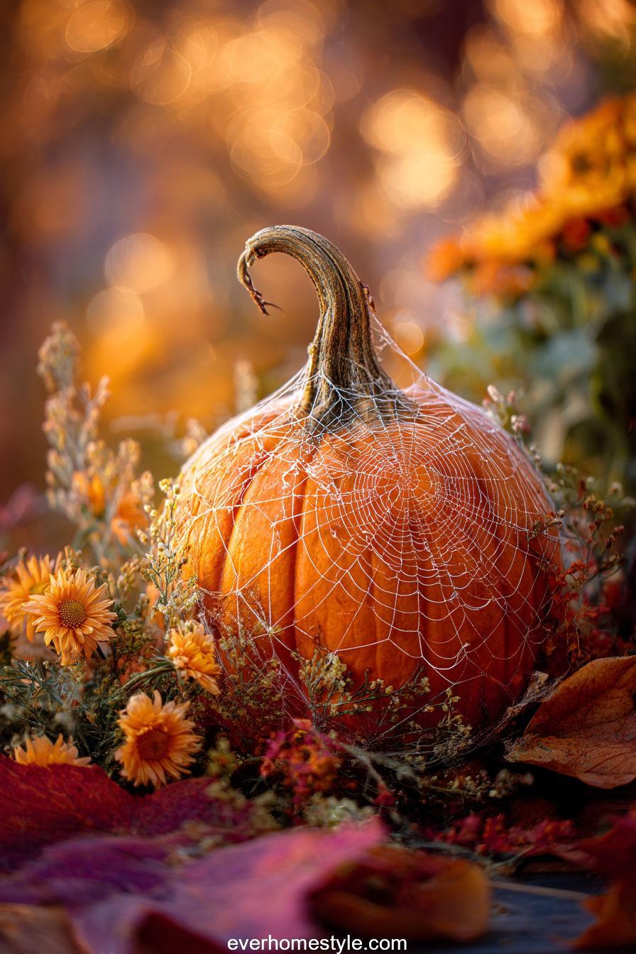 Cobwebbed Pumpkin Beauty