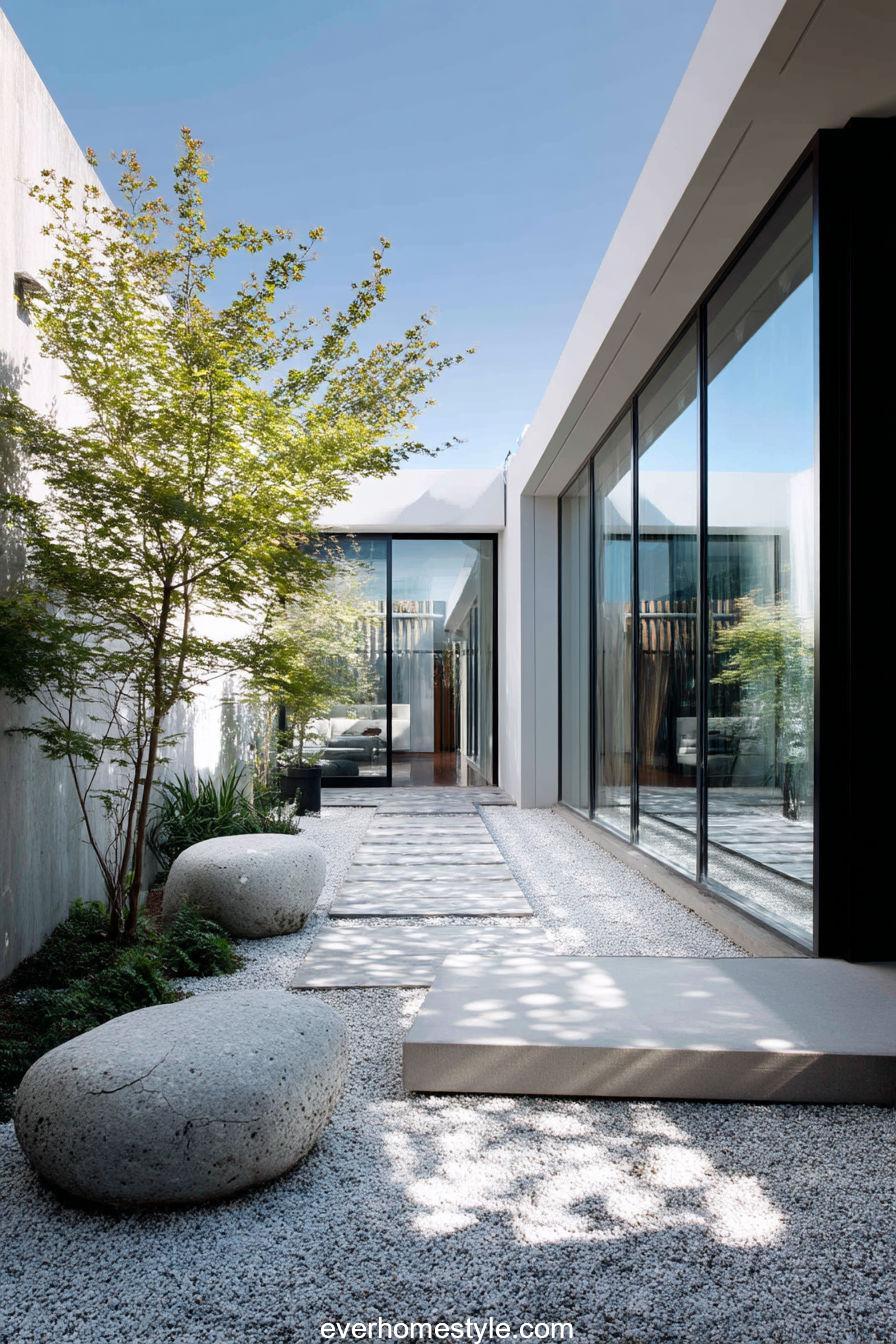 24. Minimal Concrete and Gravel Design