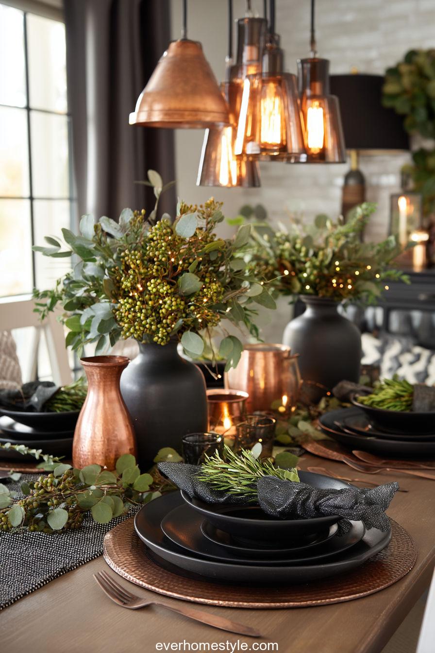 Modern Black and Copper Style