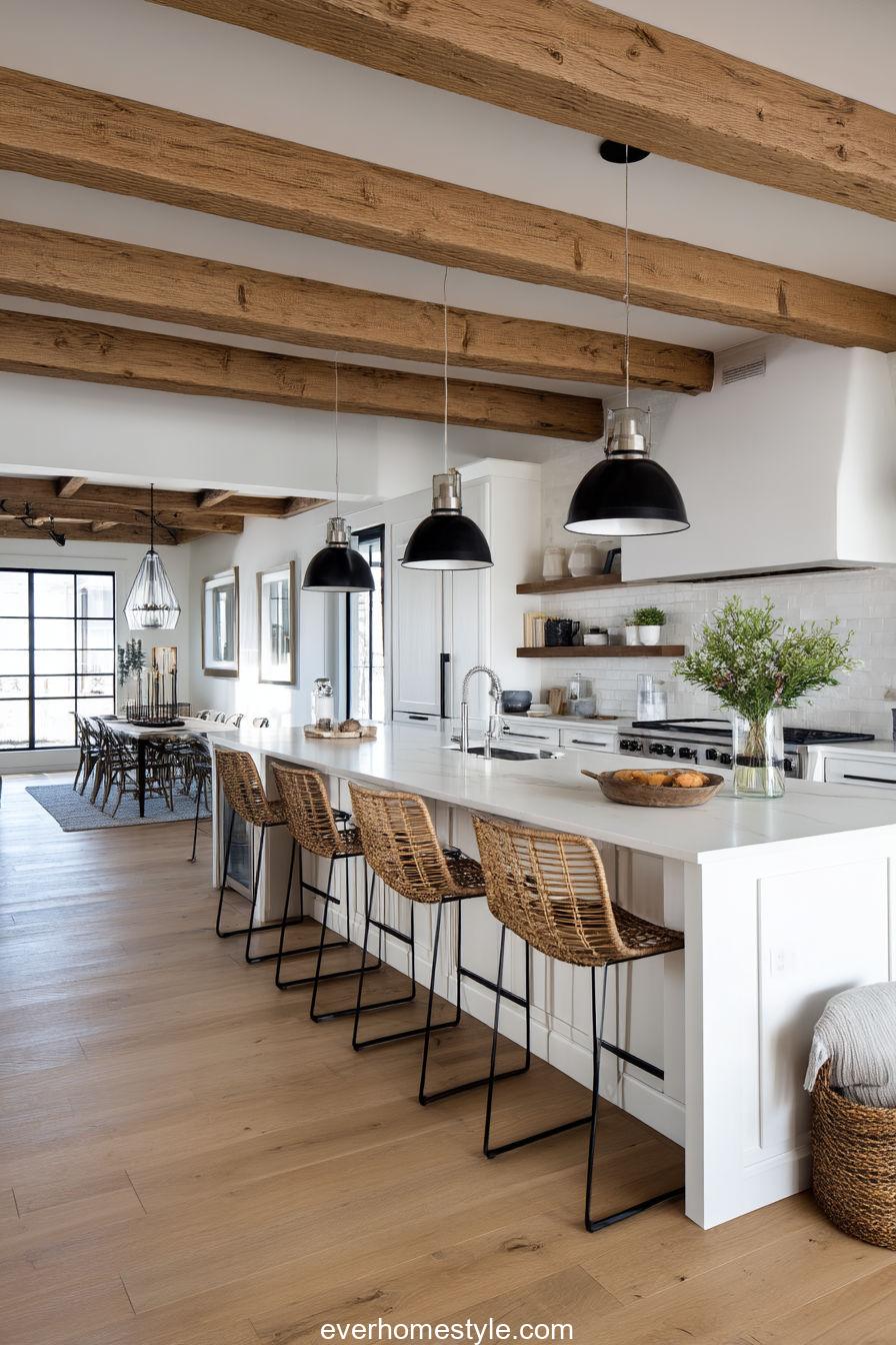 Open Concept Farmhouse Layout