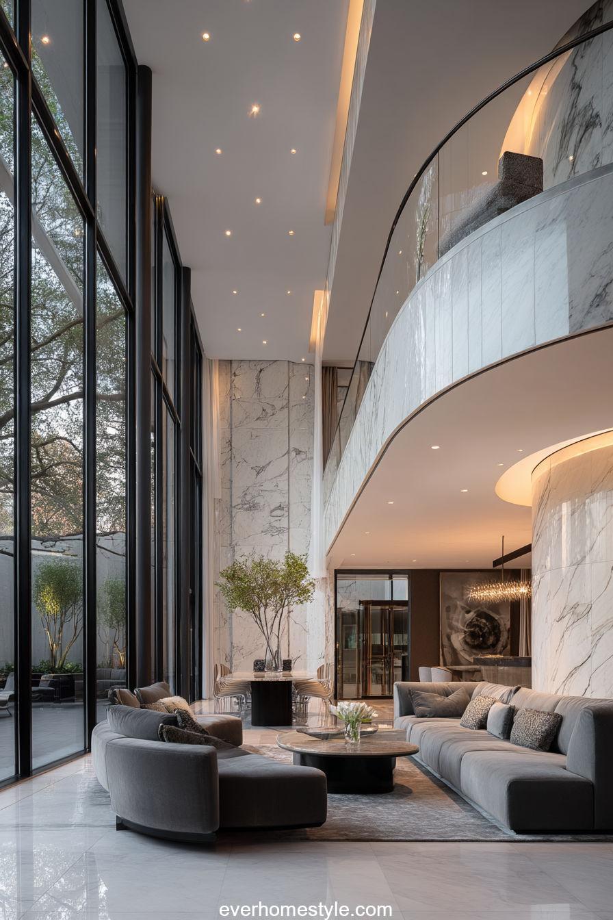 Earth Tone Living Room Idea 17