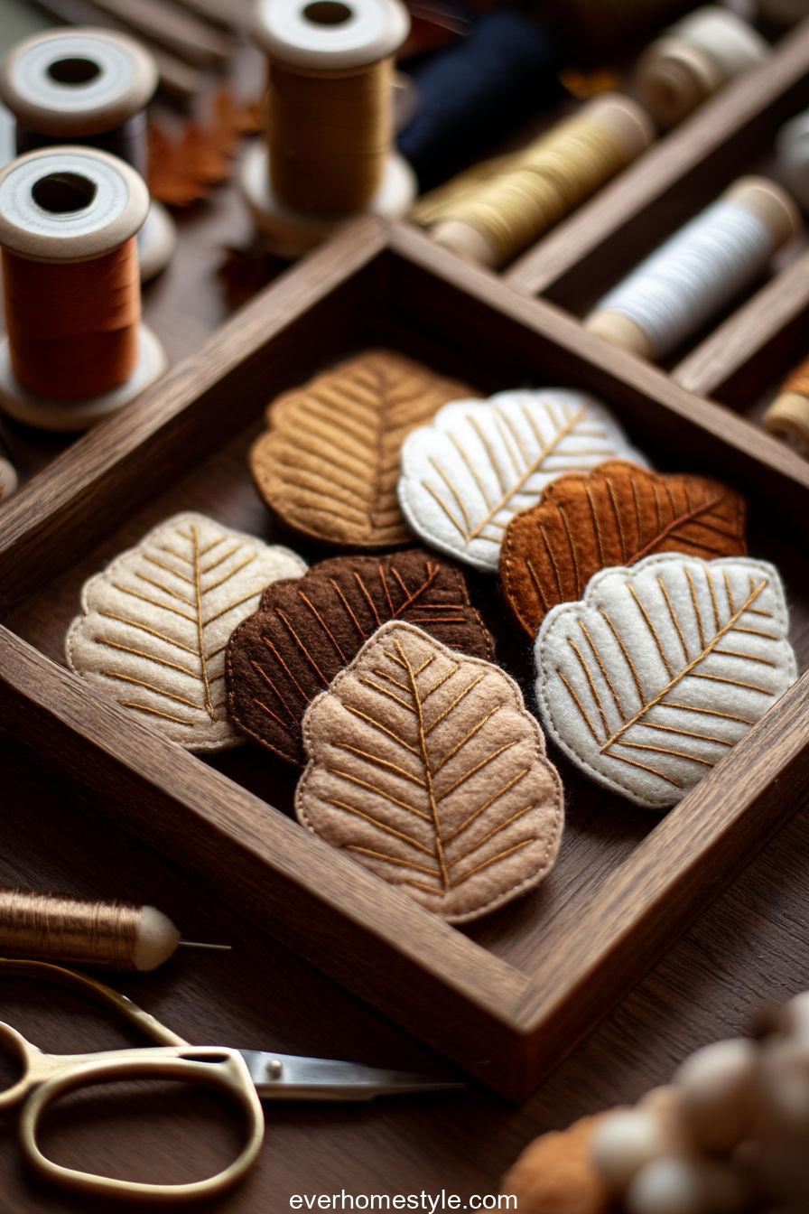 Embroidered Felt Coasters