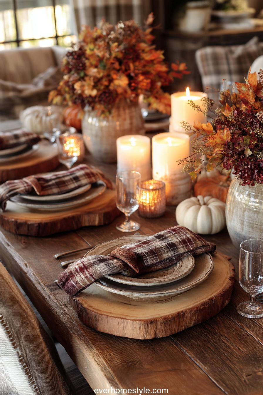 Rustic Wooden Charger Warmth