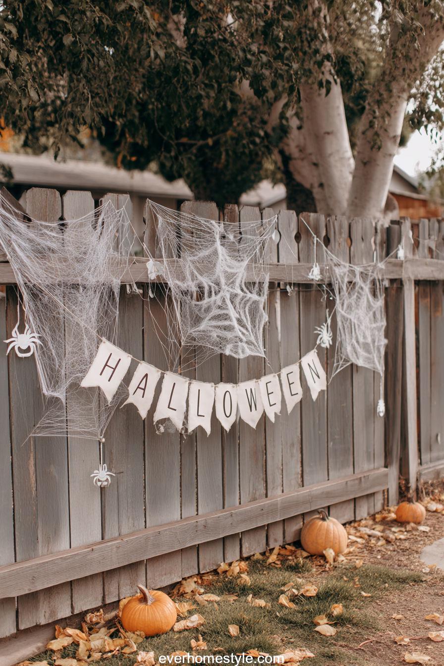 Fence Webbing and Banner