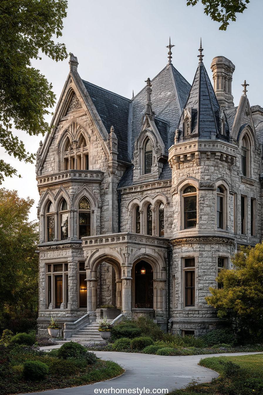 Gothic Revival Victorian Mansion