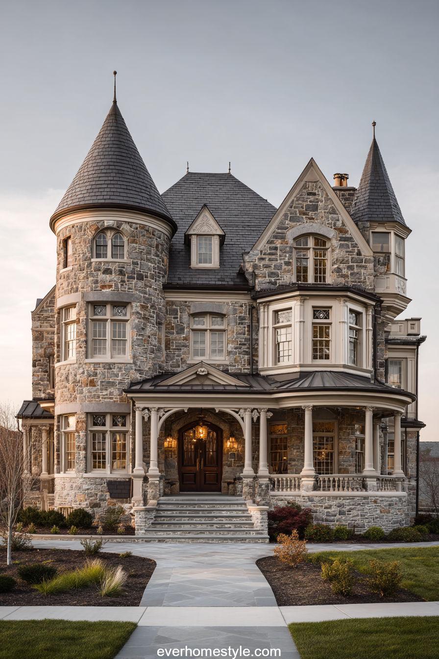 Turreted Victorian House