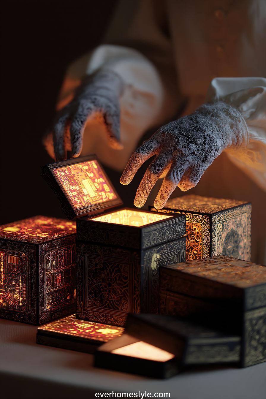 Trapped Haunted Puzzle Boxes