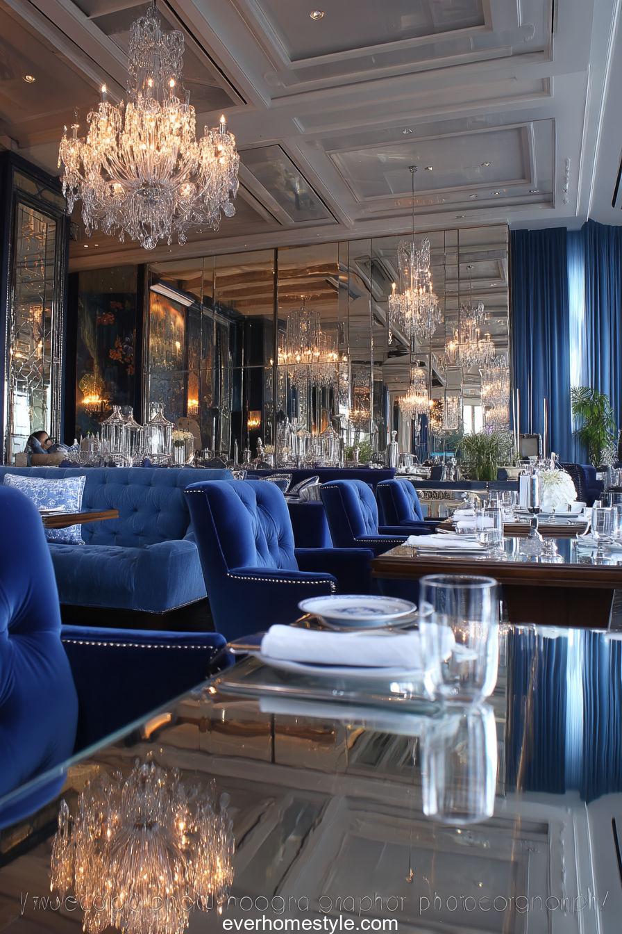 Blue Luxury Hotel Dinner