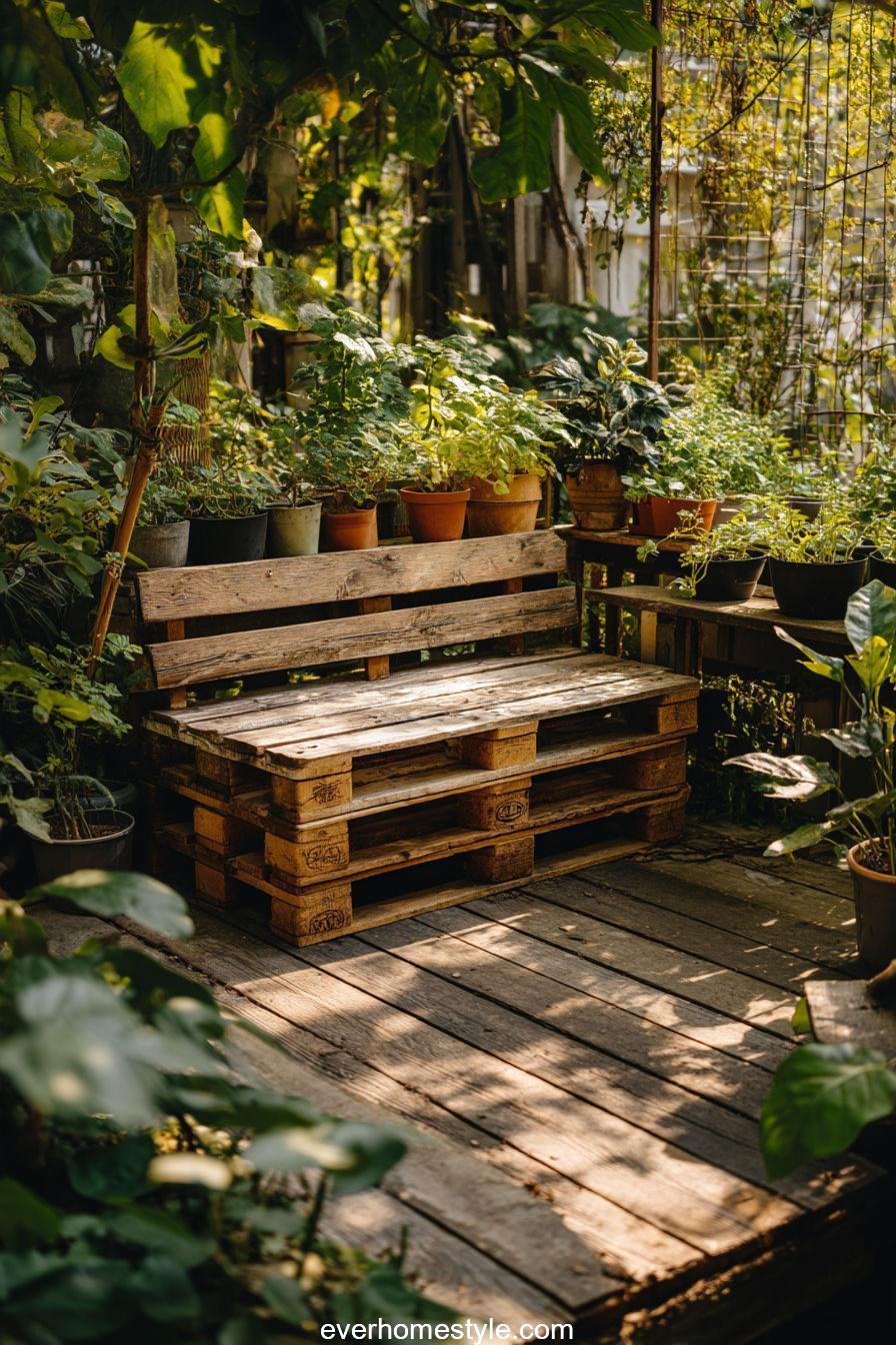Raised Bed with Bench