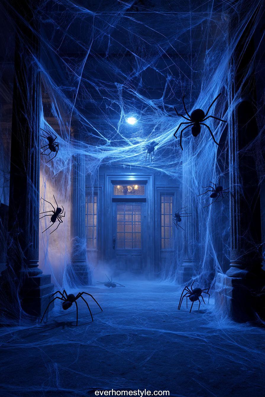 6. Spider Web Door Decor