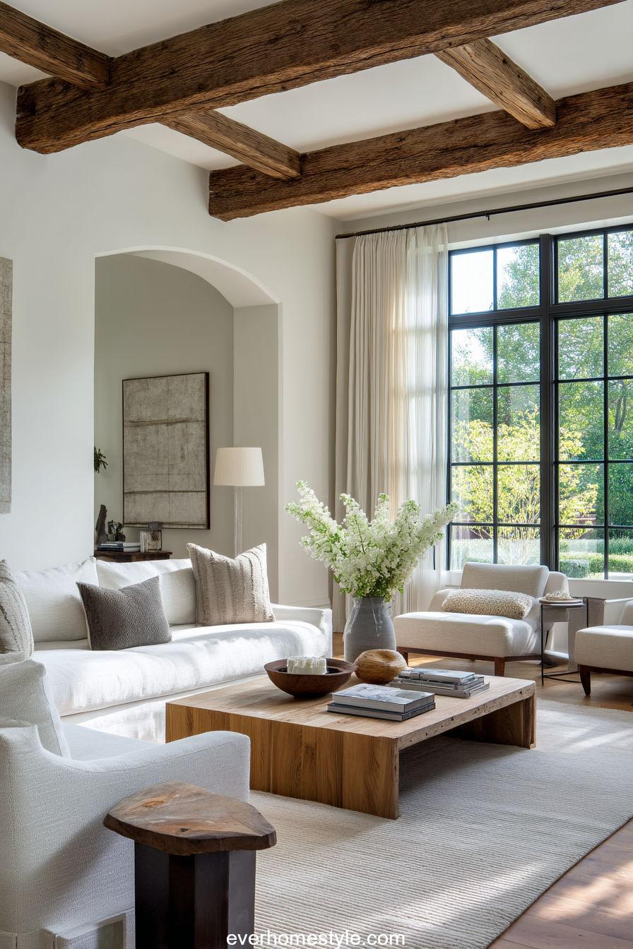 Rustic Beams & Modern Lines