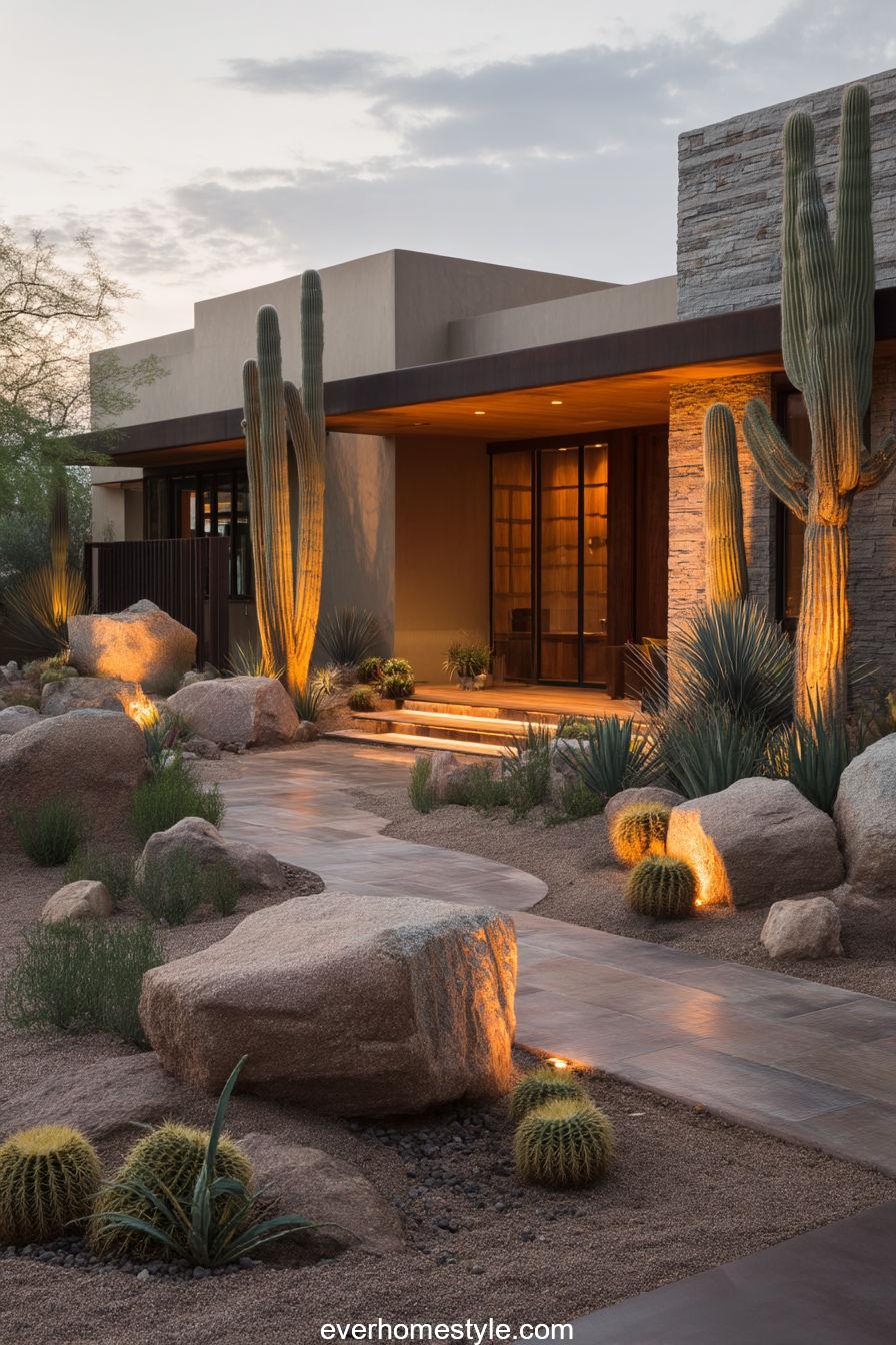 9. Desert Xeriscape Beauty