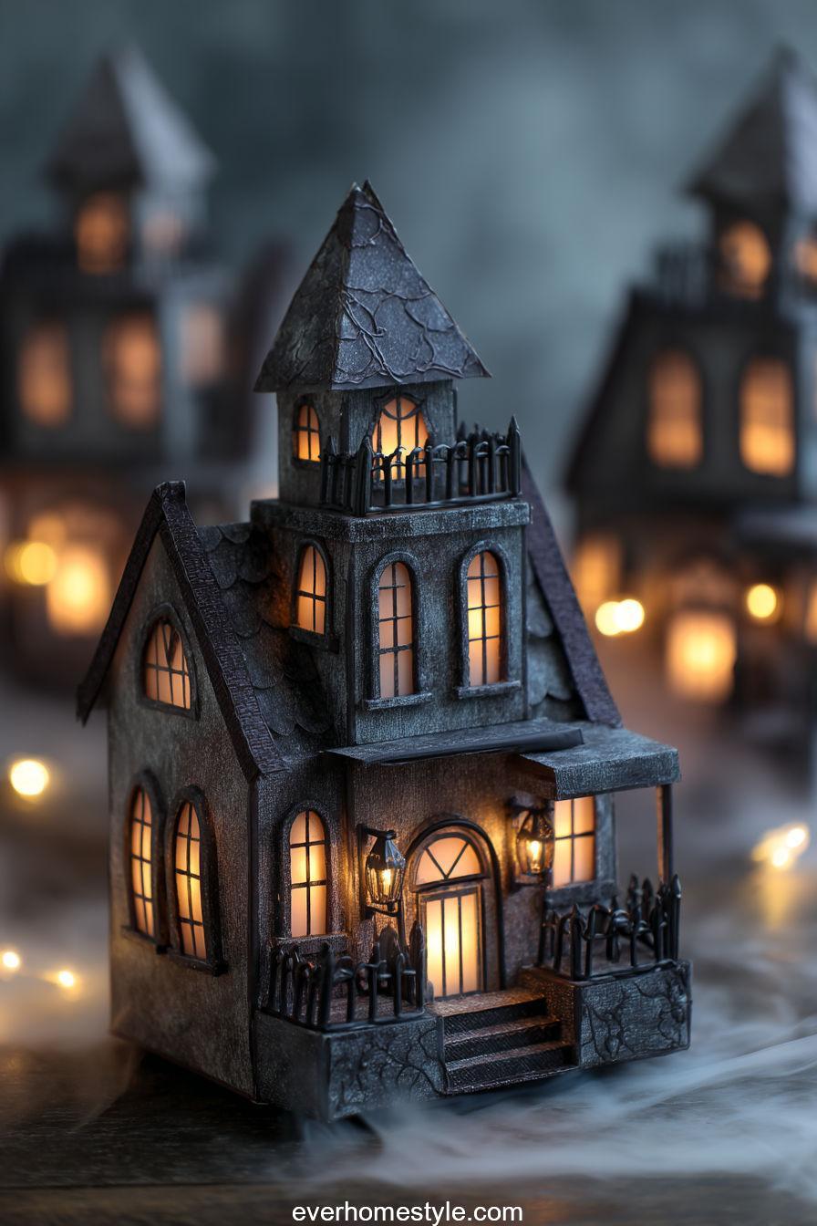 Mini Haunted House Treat Boxes