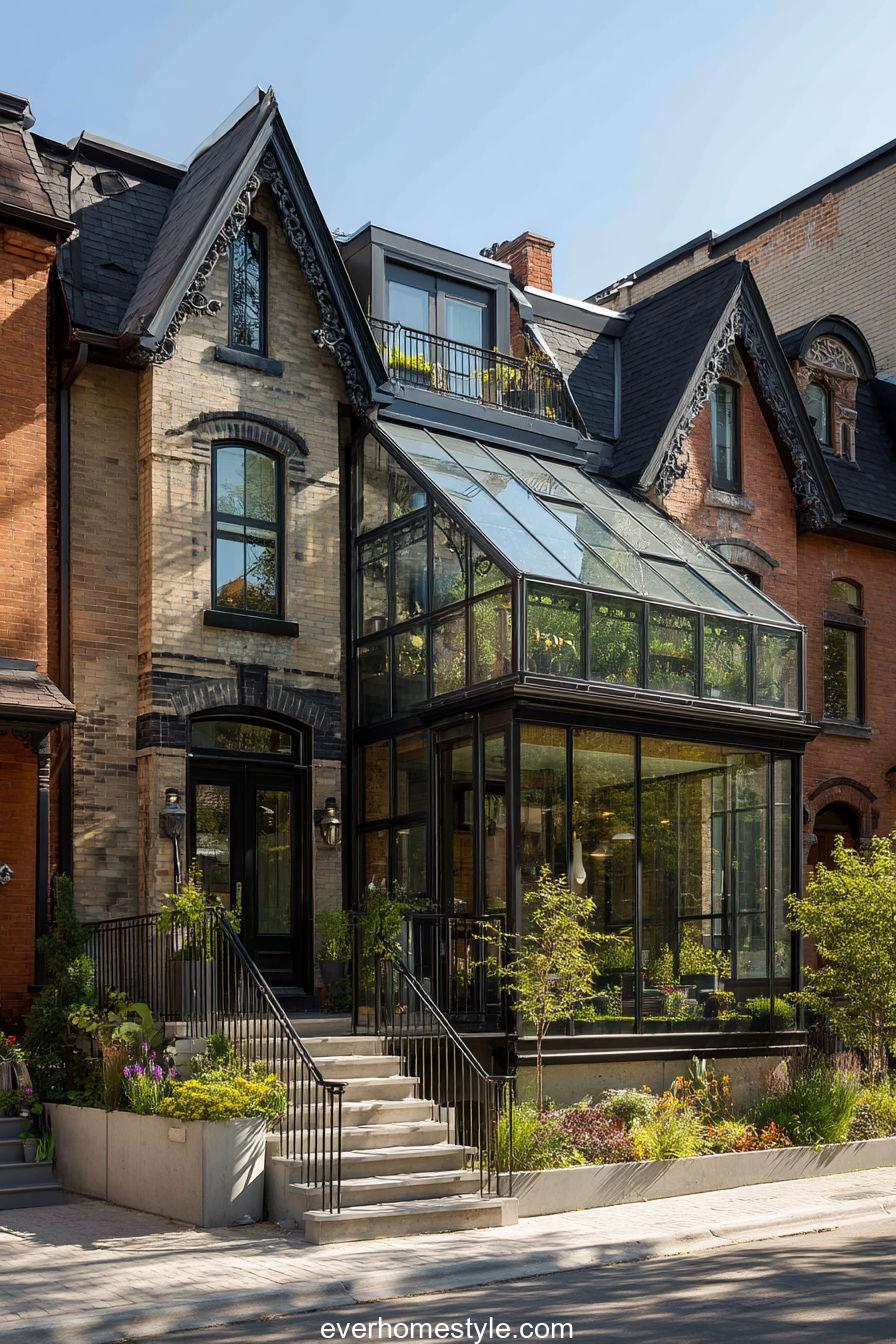 Victorian Townhouse with Rooftop Greenhouse
