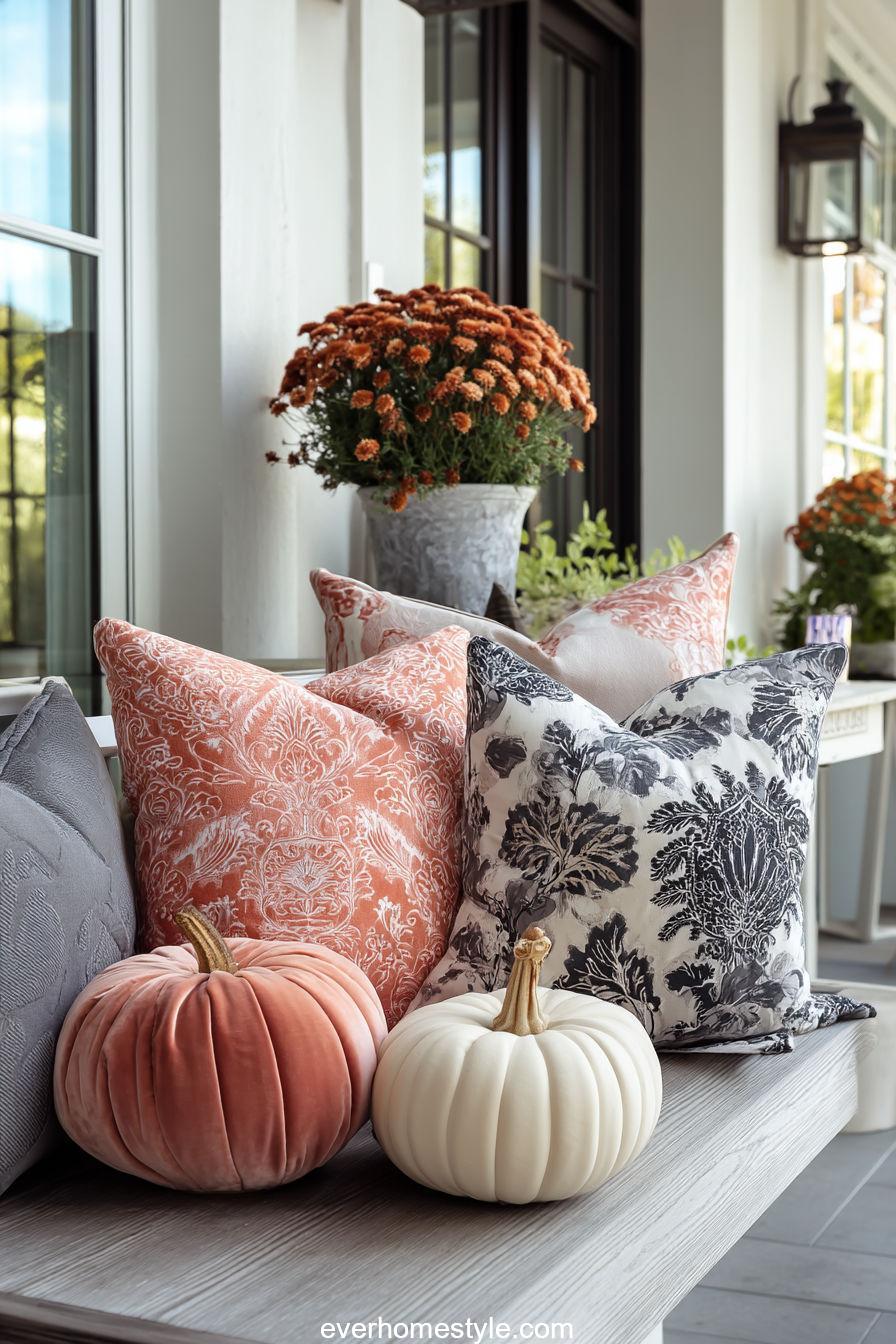 Velvet Pumpkins and Modern Textures