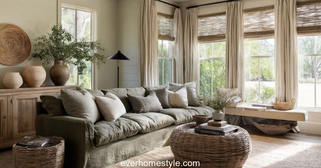 Modern farmhouse living room