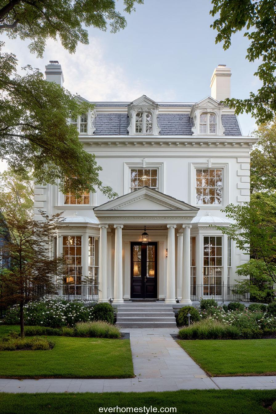 Modern Glass-Front Victorian Mansion