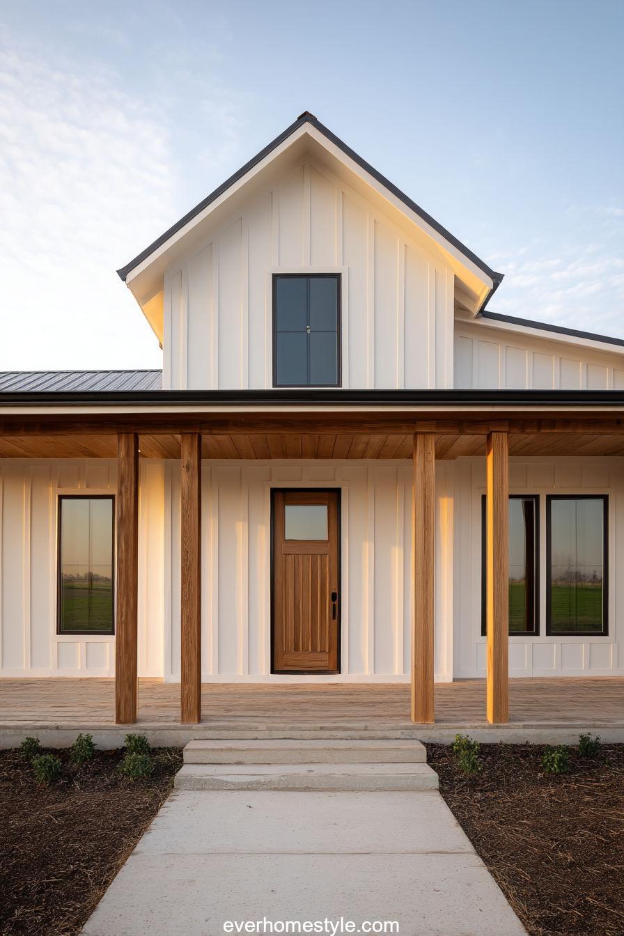 The Golden Porch: Warm Light and Clean Lines