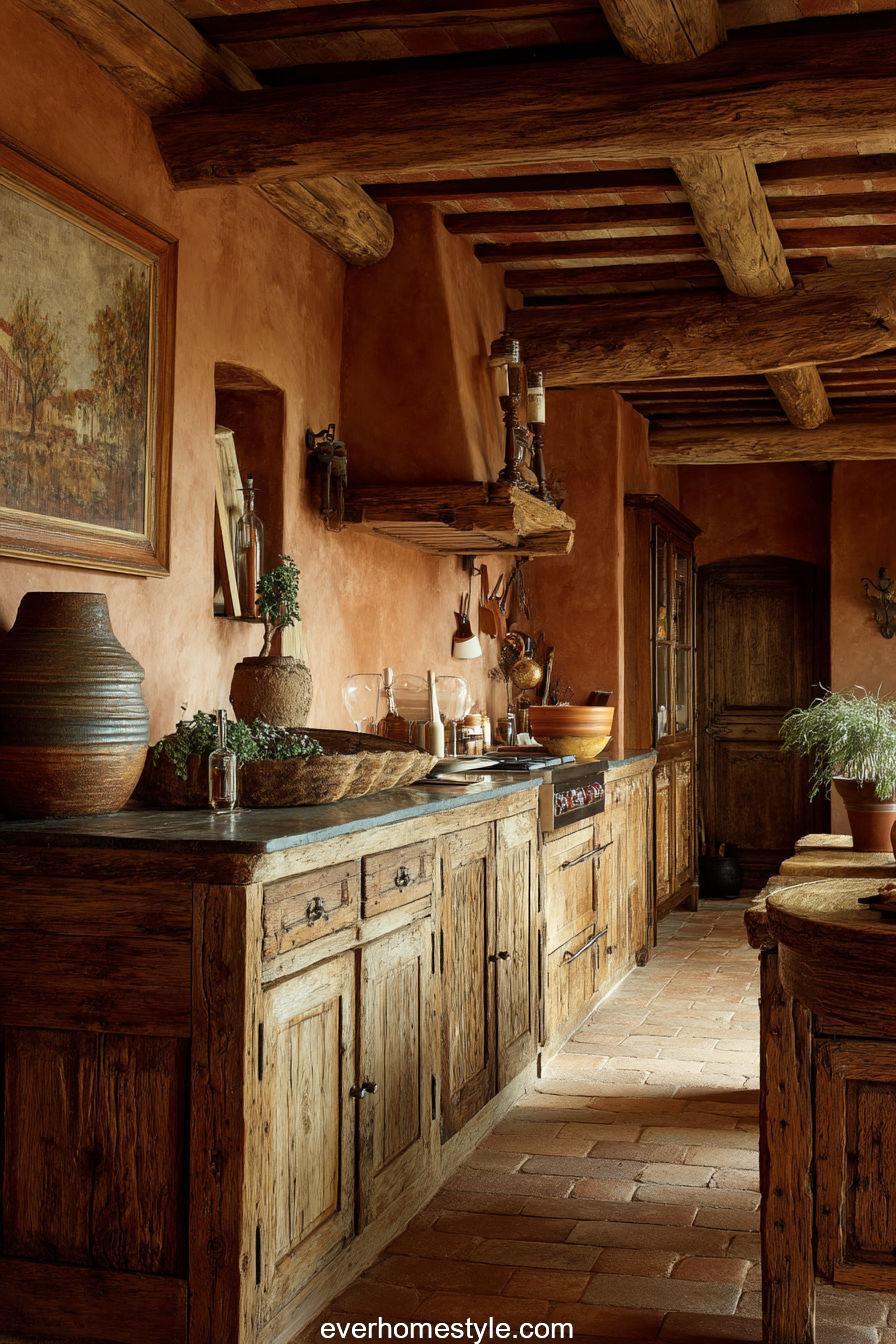 9. Handcrafted Wood Cabinetry