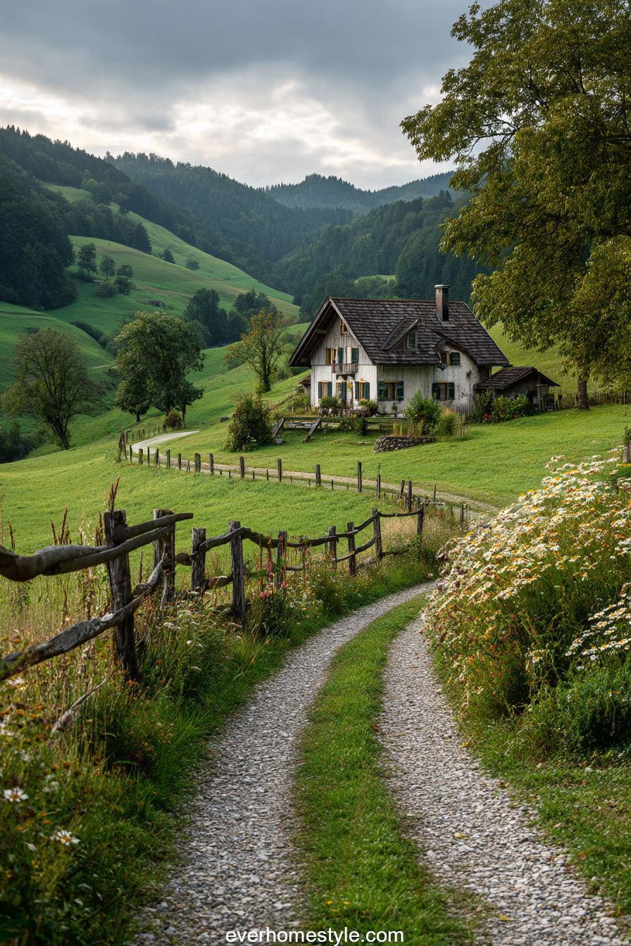 15. Countryside Gravel Path Garden