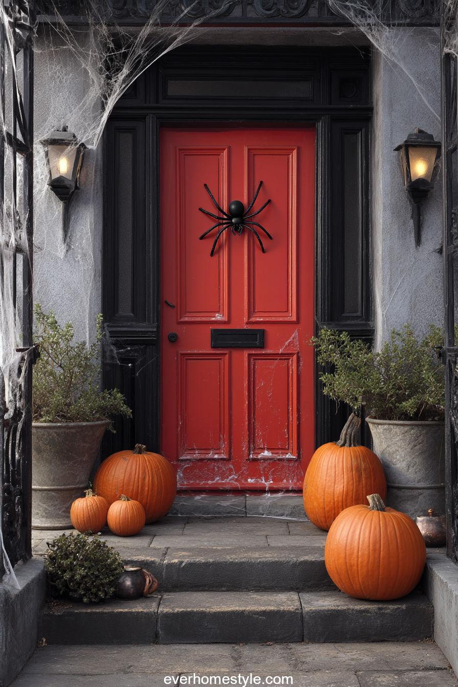 Spider-Infested Red Door