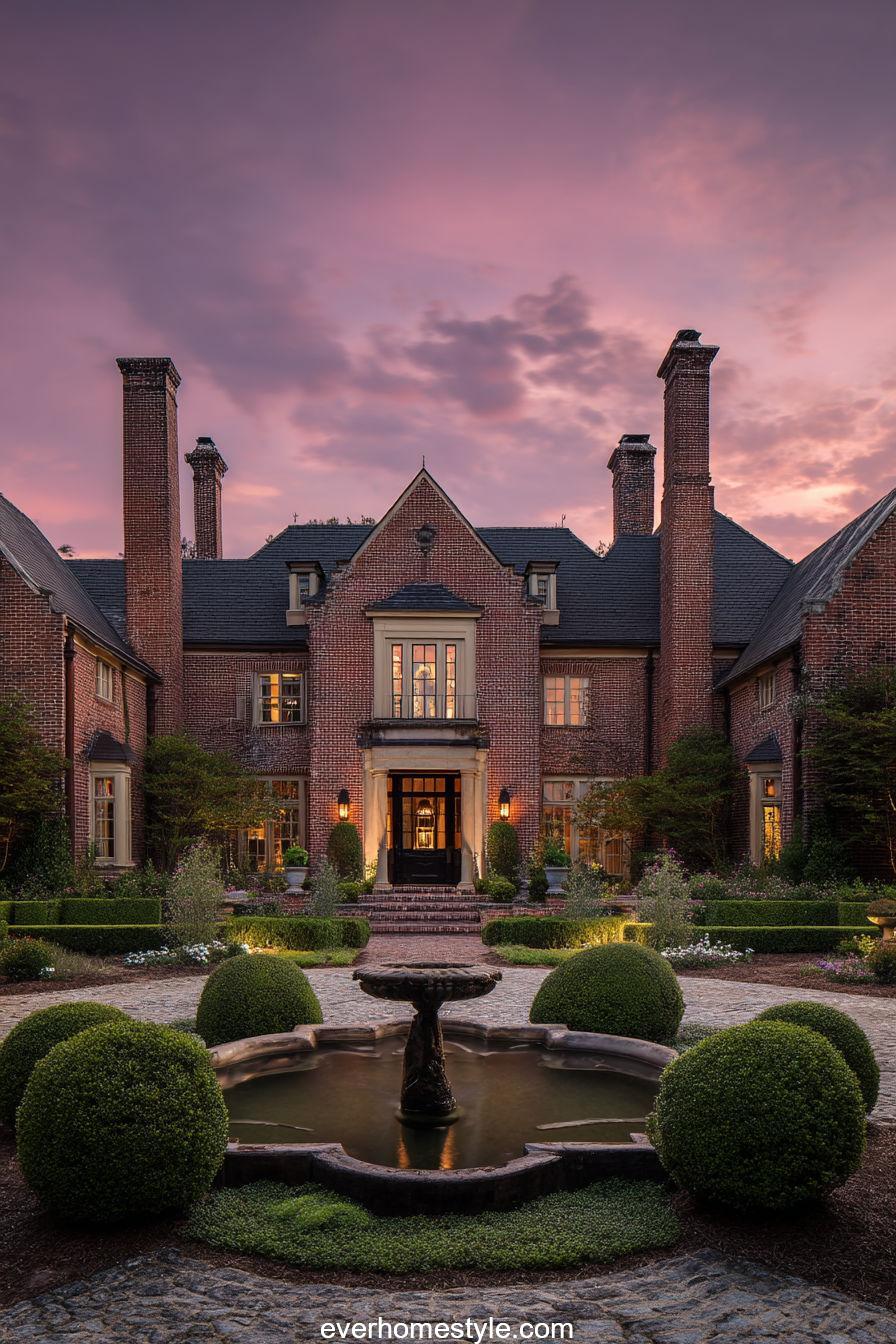 Twilight Symmetrical Brick Manor