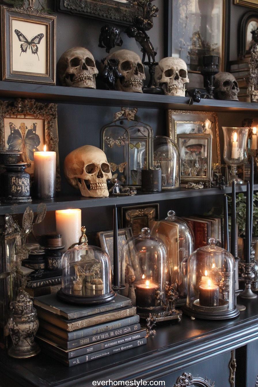 13. Halloween Shelf Styling