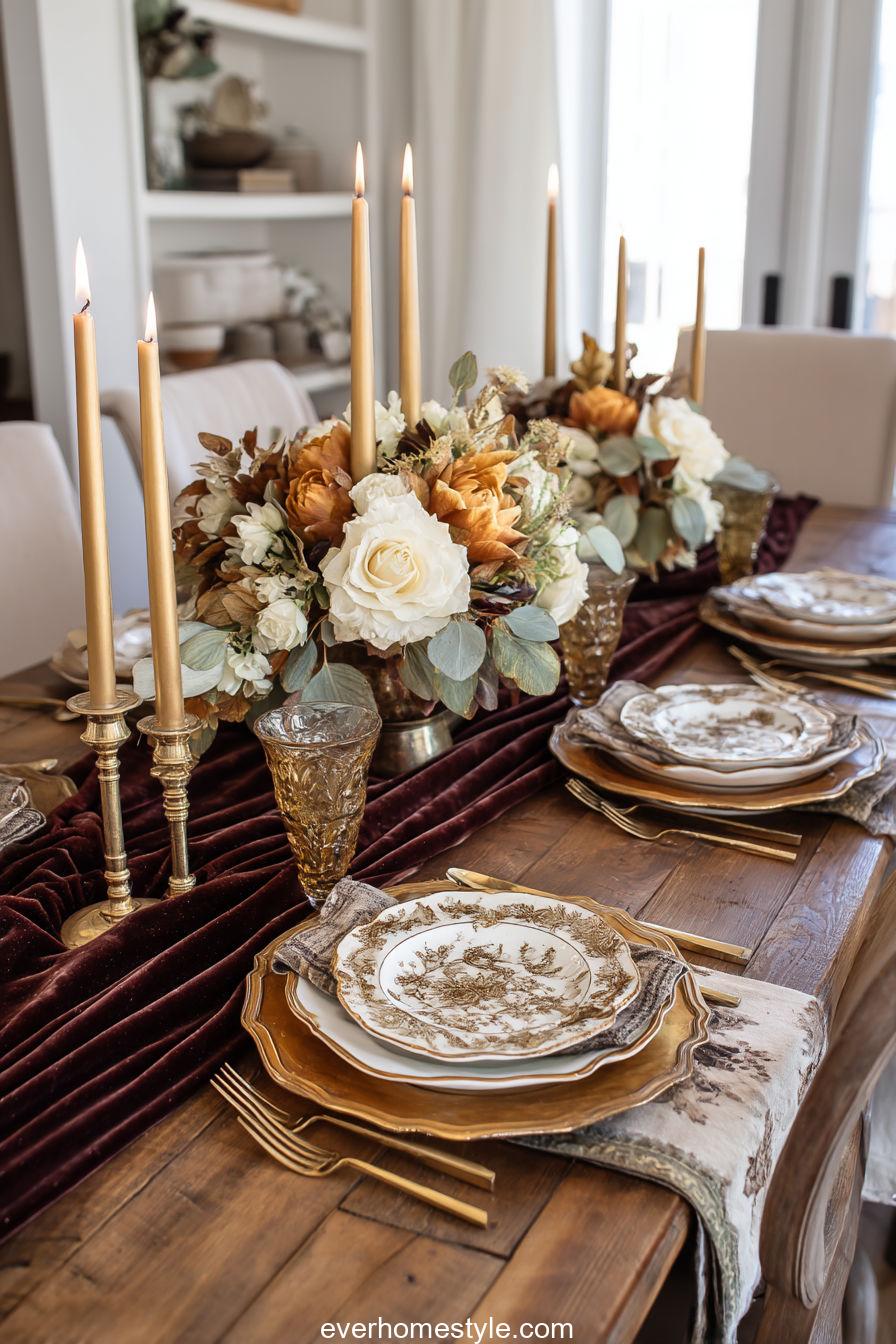 Modern-boho Dining Corner With Rattan Lighting, Terracotta Pottery, And Linen Tablecloth