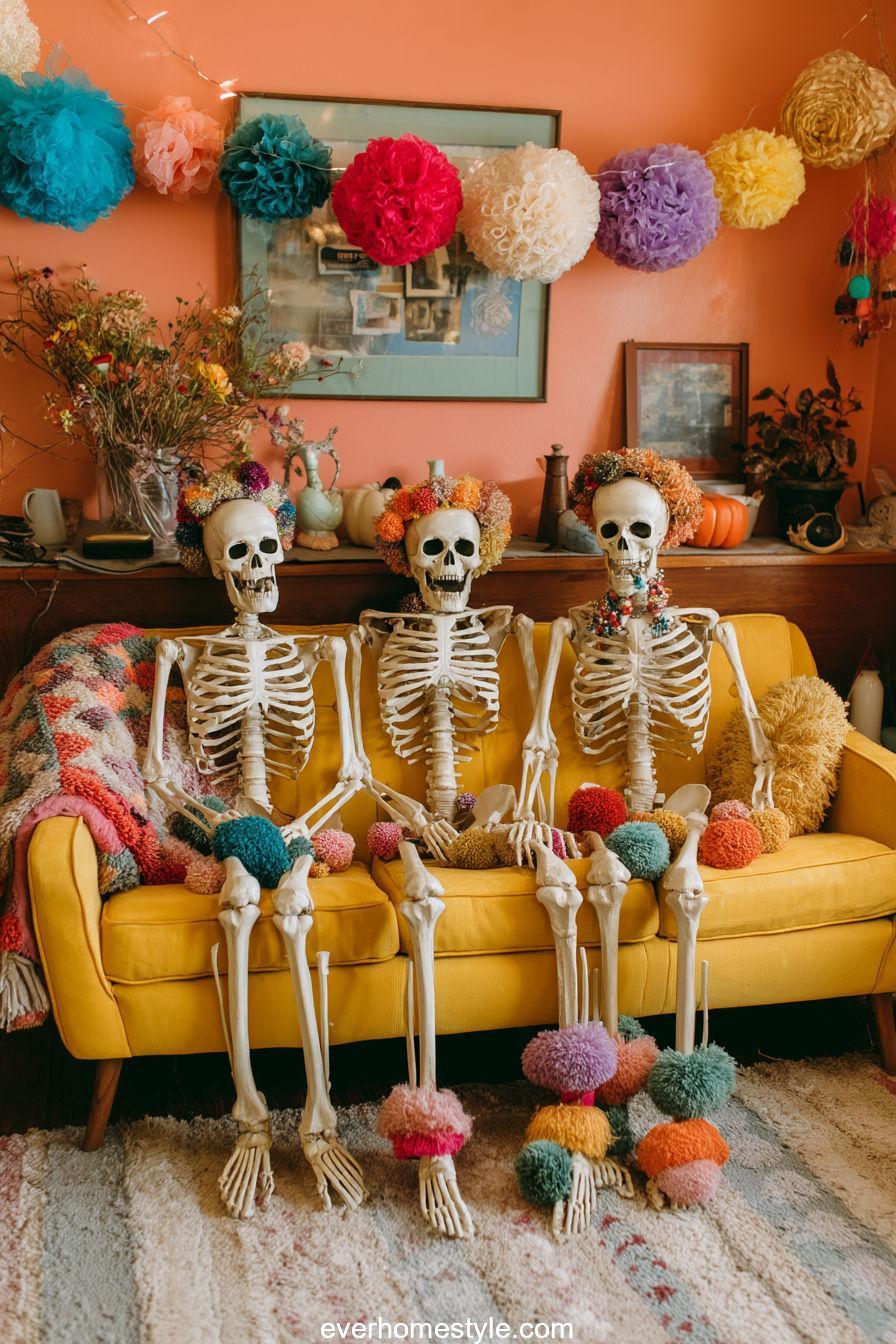 18. Colorful Skeleton Lounge