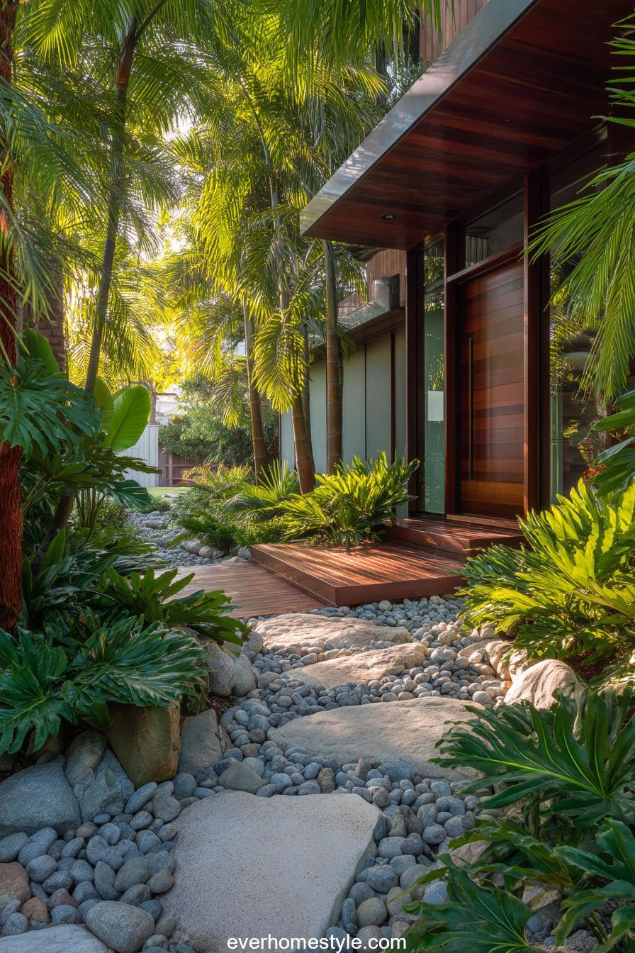 8. Tropical Front Yard Paradise